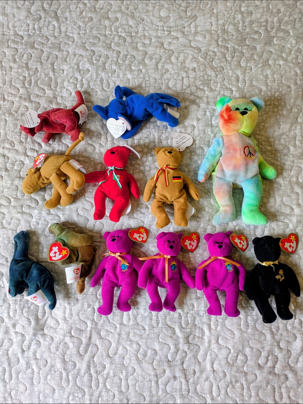 FREE With Purchase From My Closet, TY Beanie Babies Plush Bear Collection